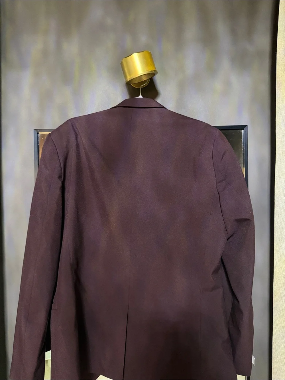 H&M Men’s Burgundy Skinny Fit Suit Jacket & Pants 33R